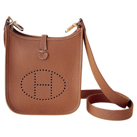 hermes mini evelyne size|Hermes evelyne mini for sale.